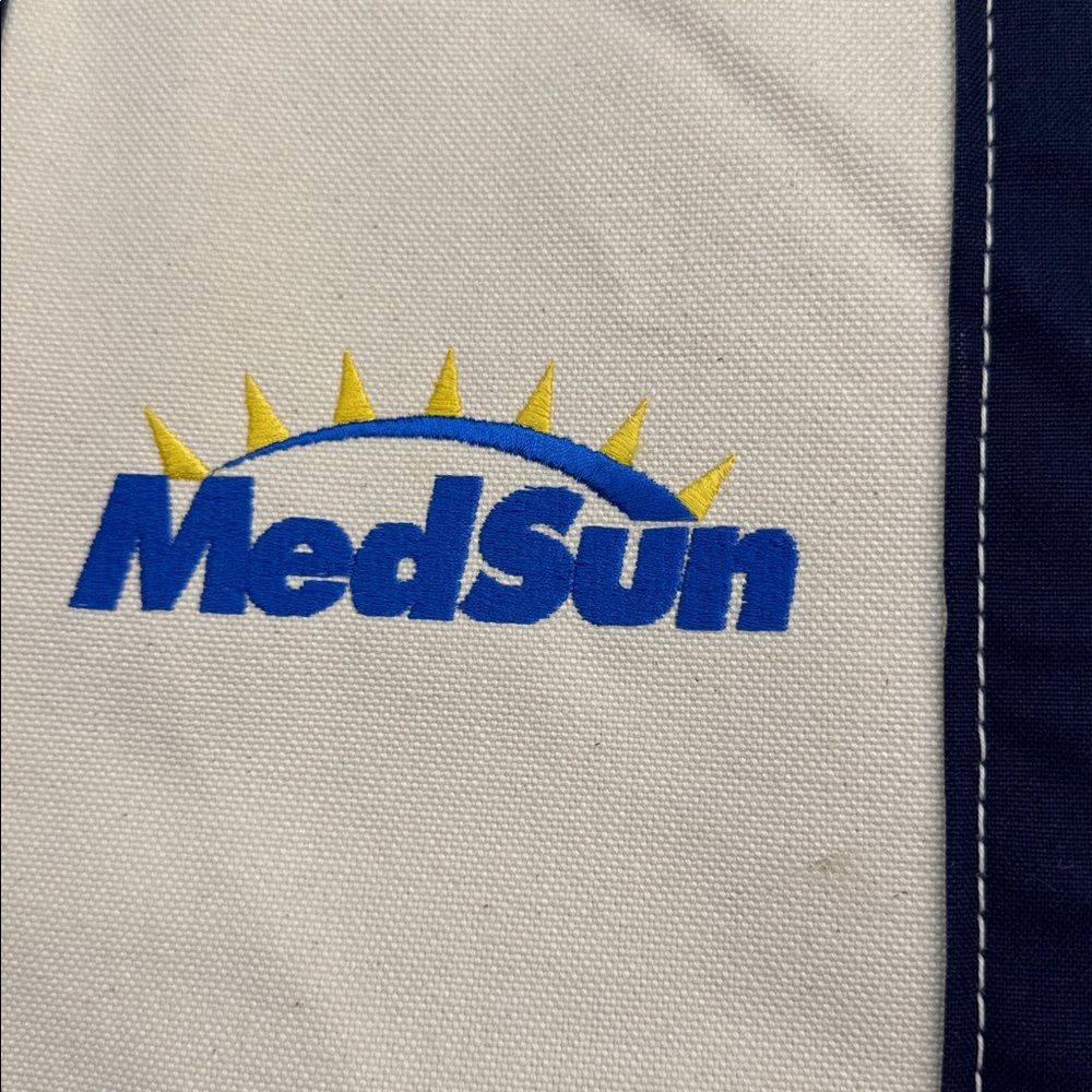 LL Bean Boat Tote with a company logo called medsun has a small spot (see photo) - Picture 6 of 10